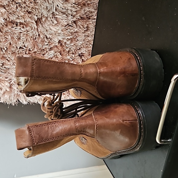 Lucky Brand LK-ILIANNA CEDAR Brown Suede/Leather Womens - Picture 3 of 4